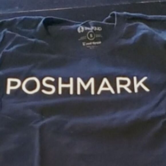 Black T-Shirt Poshmark Swag Small Top Tee Shirt Unisex Women Men Clothes - Picture 3 of 5